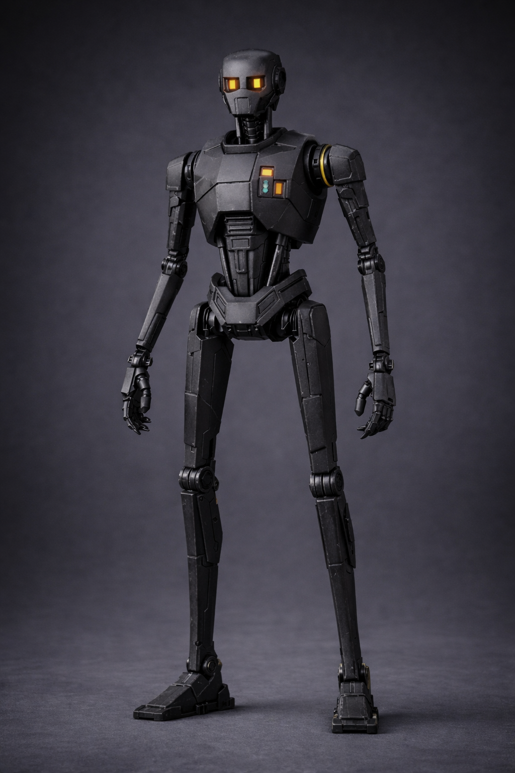 KX7 security droid at gate